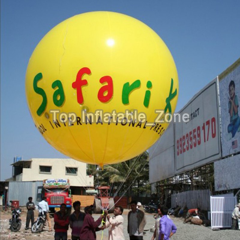 Customizable 2m Diameter Helium Advertising Balloon In Durable 018mm Pvc For Sky Display - 6