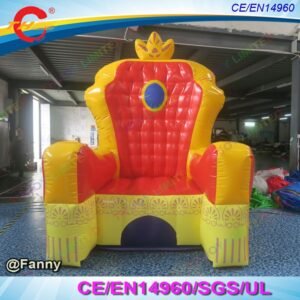 2mh Giant Inflatable Throne Chair For Kids Birthday Party King And Queen Sofa - 2