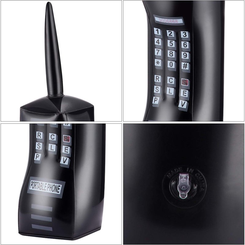 2pcs 80s 90s Retro Inflatable Mobile Phone Props Party Decorations Dress Accessory Photo Booth Toy - 3