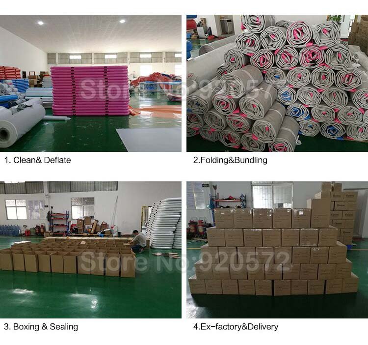 Blue 10m Inflatable Gymnastics Airtrack Tumbling Mat With Pump Kidfriendly Perfect For Home Training - 4