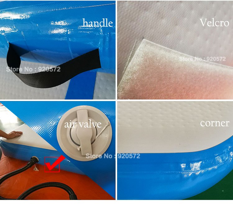 2x1x02m Inflatable Gymnastic Mat Childrens Air Track Trampoline For Indooroutdoor Exercise - 3