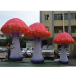 3m 5m Party Supply Vivid Colorful Giant Inflatable Mushroom With Led Lights For Outdoor Festival Events - 3