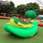 3x2x2 M Inflatable Green Big Worm Custom Made Caterpillar Model Balloon For Displaying Item - 3