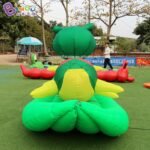 3x2x2 M Inflatable Green Big Worm Custom Made Caterpillar Model Balloon For Displaying Item - 5