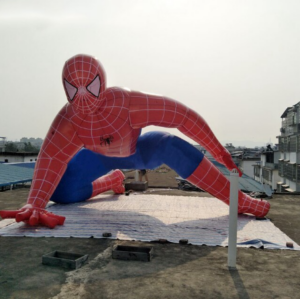 6m L Giant Inflatable Spiderman Cartoon Model Spider Man Decorative Replica For Promotion And Fun Games