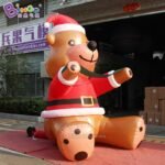 3 5m Tall Inflatable Christmas Bear Brown 11 5ft Sitting Teddy Bear- Toy - 5
