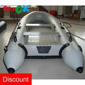 3 6m 6 Person Hard Inflatable Drifting Boat Fishing Rubber Sand Ship - 2