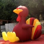 3 7 Meters Height Inflatable Turkey Cartoon Personalized Advertising Rooster Chicken Model Decoration