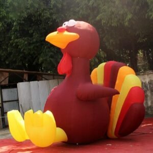 3 7 Meters Height Inflatable Turkey Cartoon Personalized Advertising Rooster Chicken Model Decoration