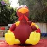 3 7 Meters Height Inflatable Turkey Cartoon Personalized Advertising Rooster Chicken Model Decoration - 5