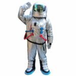 3 Colors Astronaut Cosplay Costume With Helmet For Adult Kids Inflatable Toy Star Party Performance Props