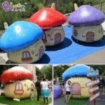 3 Meters Height Inflatable Mushroom House Model Decoration Individualized Advert Displaying Item Toy - 5