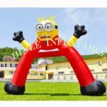 Oxford Lovely Inflatable Minion Cartoon Arch Entrance Archway For Kids Party Decoration