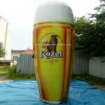 Bargain Price 6mh Inflatable Beer Glass Mug Model Air Filled Characteristic Cup Advertising Item Inkjet Pattern Decoration