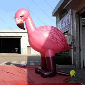 4mh Inflatable Flamingo Made To Order Decorating Standing Red Bird Balloon