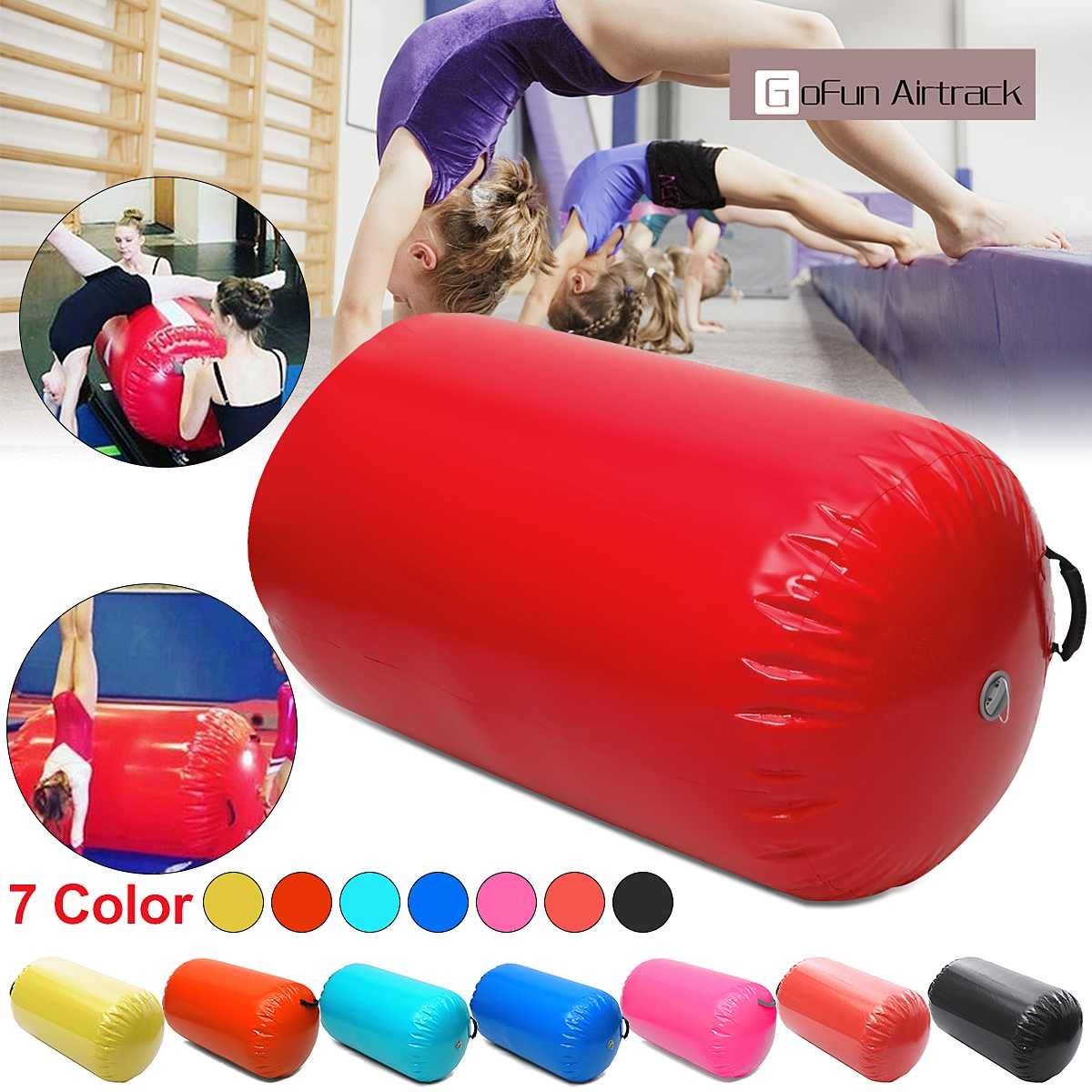 Inflatable Gymnastic Air Beam 105x90cm Yoga Exercise Mat Airtrack For Home Gym Fitness Training - 1