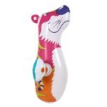 38 Inch 3d Inflatable Dinasour Toys Bop Bag Punching Interactive For Children Boys Girls Big Tumbler Toy Kid - 4