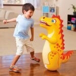 38 Inch 3d Inflatable Dinasour Toys For Children Boys Bop Bag Punching Interactive Big Tumbler Toy Kid