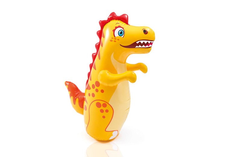 38inch 3d Inflatable Dinosaur Bop Bag Interactive Punching Toy For Kids Boys Girls Large Tumbler Toy - 3