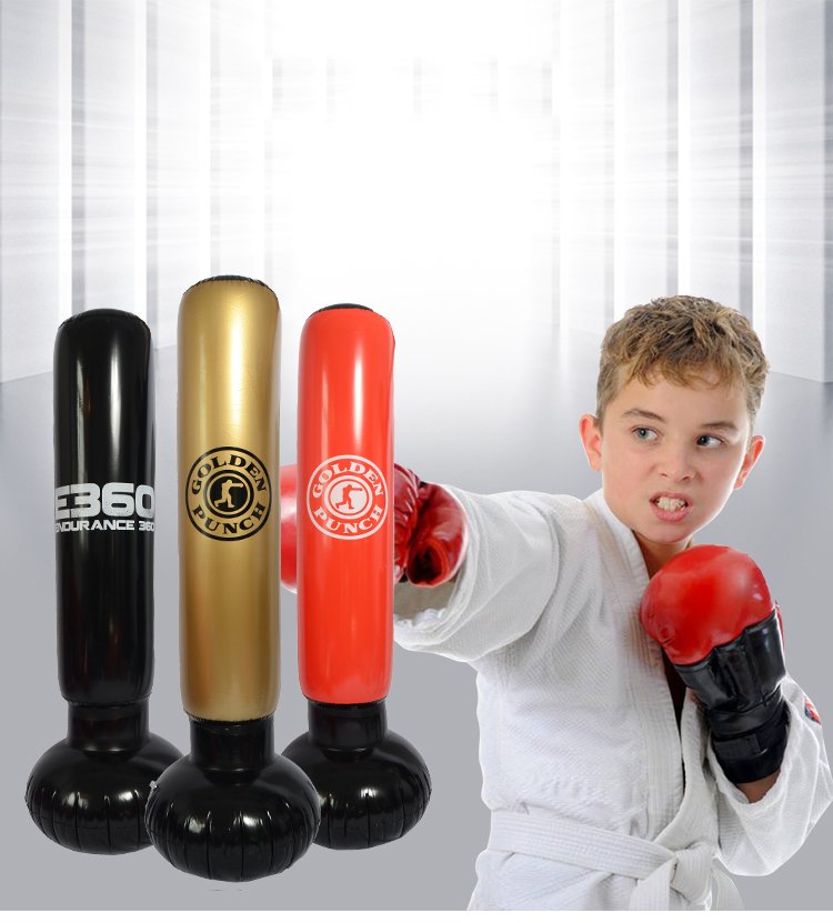 Inflatable Boxing Punching Bag Training Sandbag For Adults Kids 3 Colors Aerated Irrigation Vent Fight Ground - 1