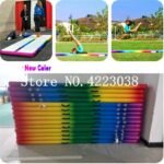 3m Rainbow Gymnastics Airtrack Tumbling Air Track Floor Trampoline Electric Pump For Home Use Training Cheerleading Beach - 6