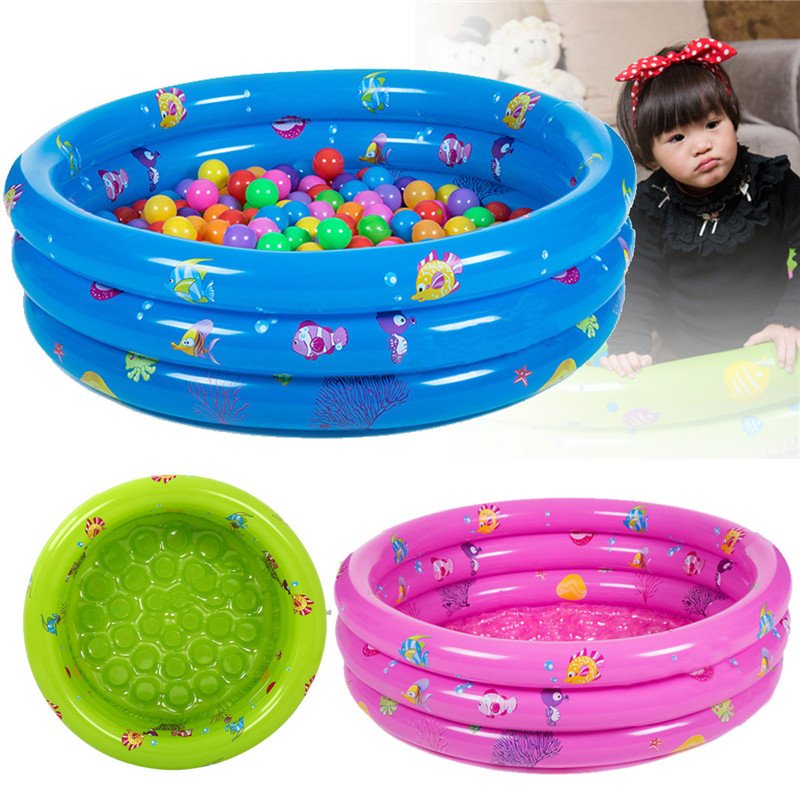 Portable 3ring Inflatable Kids Bathtub Thickened Folding Baby Bath Tub Toddler Swim Pool Round Washbowl - 1 Portable 3ring Inflatable Kids Bathtub Thickened Folding Baby Bath Tub Toddler Swim Pool Round Washbowl - 1