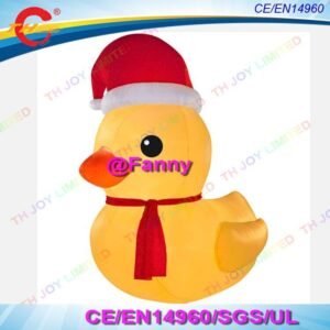 3m 4m 6m Giant Inflatable Christmas Duck Santa Claus Cute Xmas Decoration Outdoor - 2