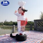 3m 4m Air Dancers Sky Dancer Inflatable Cook Man Puppet Wind Flying Promotional Balloons Advertising Wave - 2
