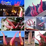 3m High Inflatable Tentacle Balloon With Blower Inflated Octopus Series For Building Decor - 4
