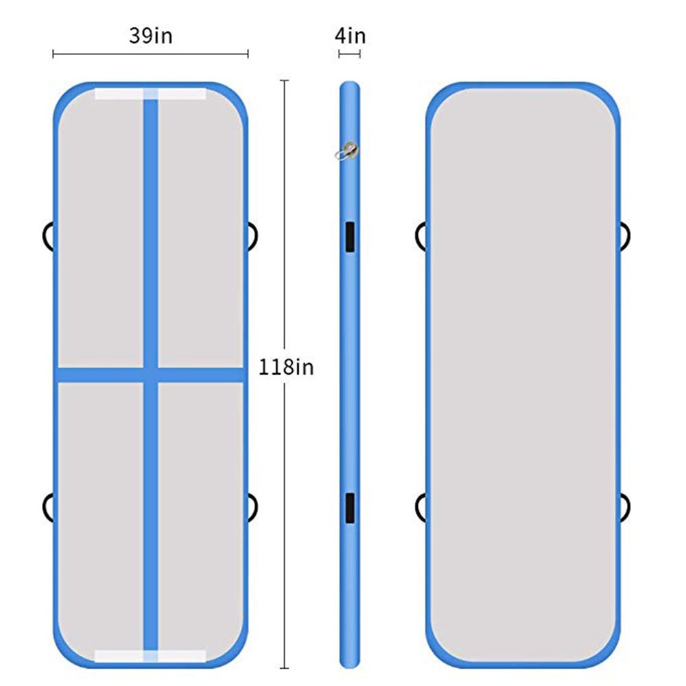 3m5m Inflatable Gymnastics Track Mat With Electric Air Pump For Tumbling Yoga Wrestling Olympics - 2