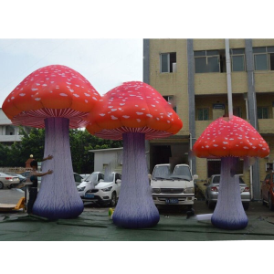 3m 5m Party Supply Vivid Colorful Giant Inflatable Mushroom With Led Lights For Outdoor Festival Events 3m 5m Party Supply Vivid Colorful Giant Inflatable Mushroom With Led Lights For Outdoor Festival Events