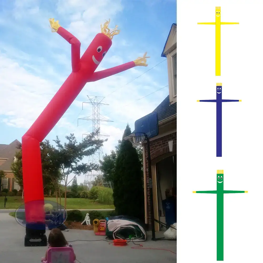 3m 6m Inflatable Advertising Air Sky Human Dancers Tube Puppet Flag Wavy Man Wind Carton Advertsing Dancing Model Toy