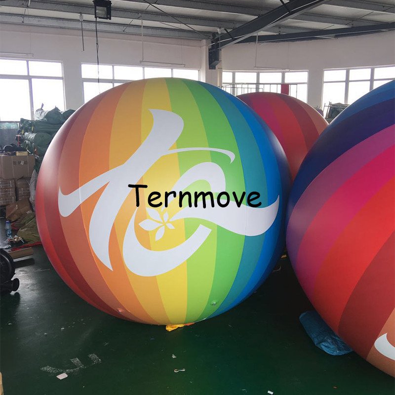3m Jumbo Custom Logo Inflatable Advertising Helium Balloon Colorful Sky Sphere For Publicity Events - 8 3m Jumbo Custom Logo Inflatable Advertising Helium Balloon Colorful Sky Sphere For Publicity Events - 8