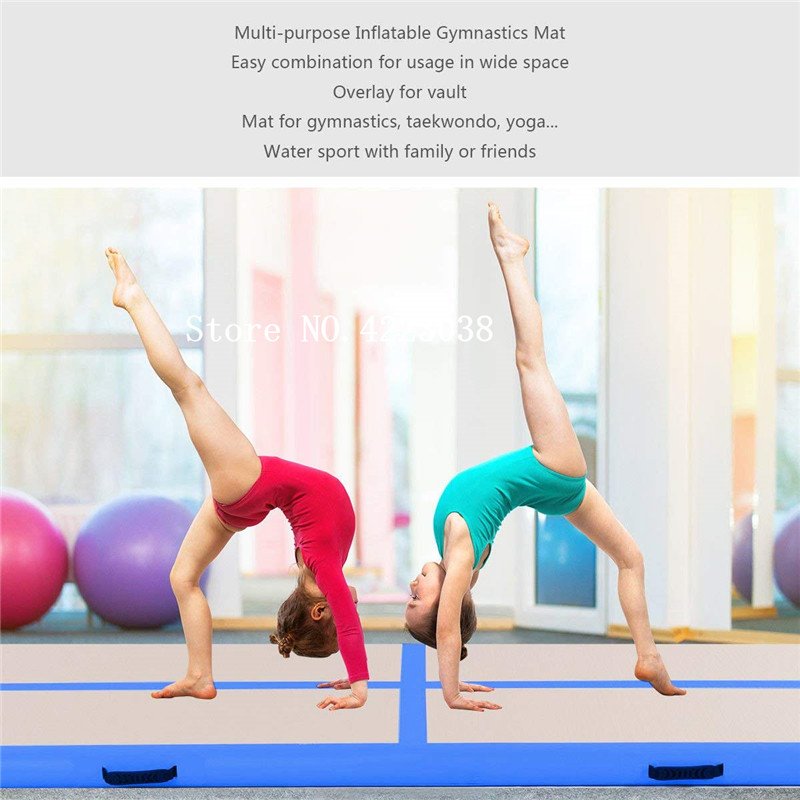 3m Inflatable Air Track Gymnastics Mat Taekwondo Flip Trampoline Yoga Multifunctional Household Sports Equipment - 10