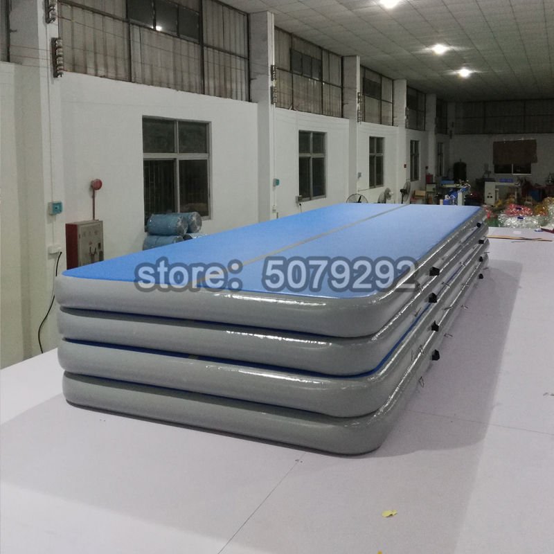 8m Custom Design Airtrack Tumbling Mat For Gymnastics 3x1x01m Drop Stitch Includes Air Pump - 11