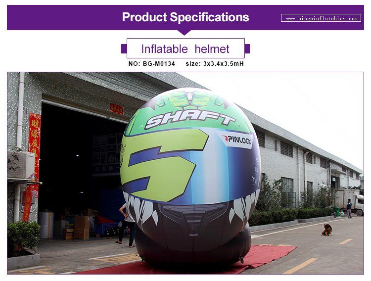 3x3 4x3 5m High Inflatable Helmet For Car Dealership Promotions Bicycle Store Advertising And Party Decorations - 1