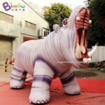 4x2x3 Meters Inflatable Hippopotamus Cartoon Decoration Customized Print River Horse Hippo Displaying Toy For Advert Event - 5