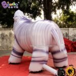 4x2x3 Meters Inflatable Hippopotamus Cartoon Decoration Customized Print River Horse Hippo Displaying Toy For Advert Event - 6