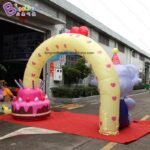 4x3m High Inflatable Birthday Arch Entrance With Koala Inflated Party Decor For Fun Kids - 5