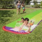 4 8m Giant Surf Double Water Slide Lawn Slides For Children Summer Pool Kids Games Fun Toys Backyard Outdoor Wave Rider - 2