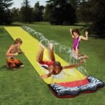 4 8m Giant Surf 'n Water Slide Fun Lawn Slides Pools For Kids Summer Pvc Games Center Backyard Outdoor Children Adult Toys - 2