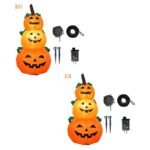 4 Foot Halloween Inflatable 3 Pumpkin Yard Art Decoration Eu Us - 2