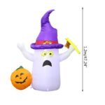 4 Foot Halloween Inflatable 3 Pumpkin Yard Art Decoration Eu Us - 6