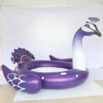 4 Person Inflatable Giant Unicorn Peacock Pink Flamingo Pool Float Large Lake Floating Island Water Toys Pools Fun Raft - 4