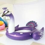 4 Person Inflatable Giant Unicorn Peacock Pink Flamingo Pool Float Large Lake Floating Island Water Toys Pools Fun Raft - 5