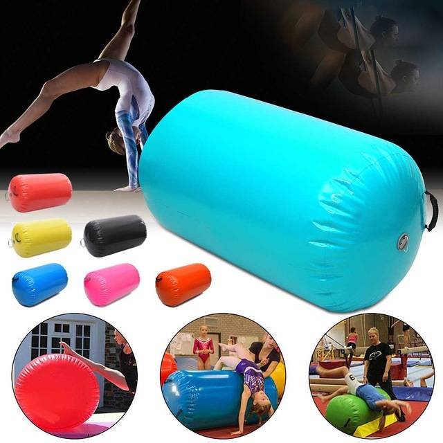 4 Type 7 Color Inflatable Airtrack Home Roller Small Gymnastics Mat Cylinder Gym Training