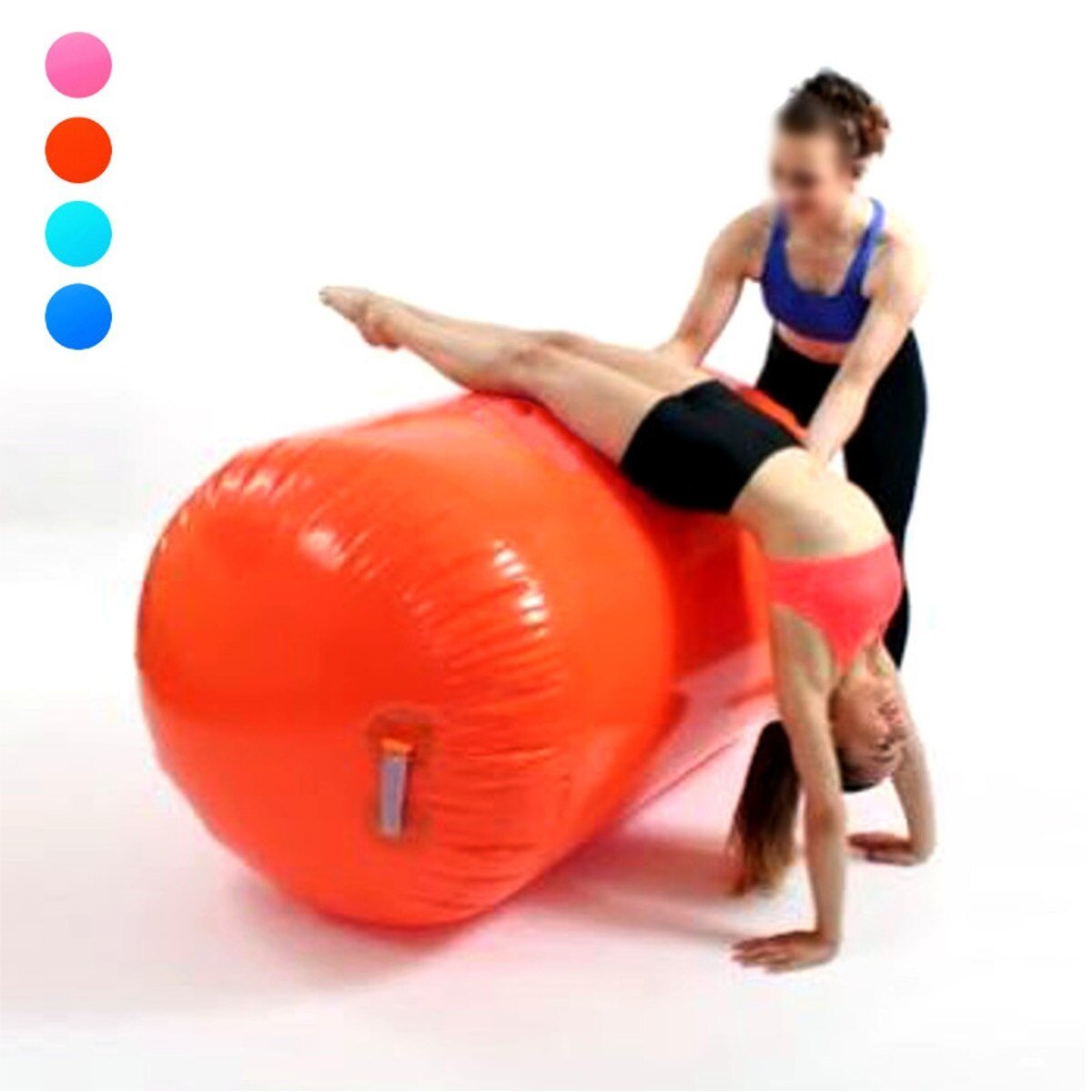 4 Type 7 Color Inflatable Airtrack Home Roller Small Gymnastics Mat Cylinder Gym Training - 5