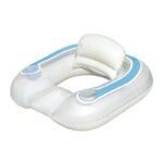 40'' Inflatable Flip-pillow Lounge Chair With Cup Holder Swimming Pool Float Floating Air Bed Swim Water Toys Fun - 5