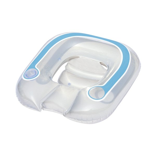 40 Inflatable Lounge Chair Swimming Pool Float With Cup Holder Air Bed Water Toy Flippillow Design - 3