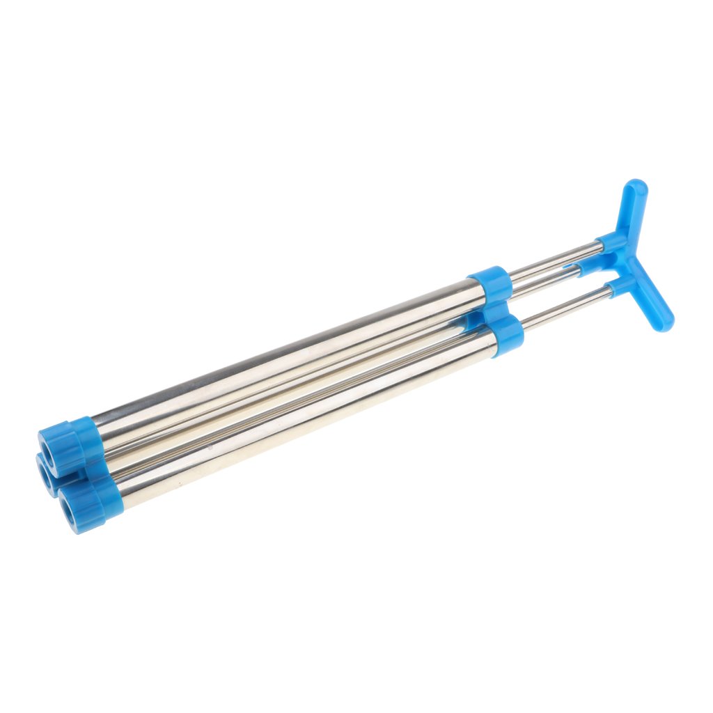 Kids Triple Tube Water Squirt Toy 43cm Pump Action Soaker For Summer Beach Pool And Outdoor Fun - 4